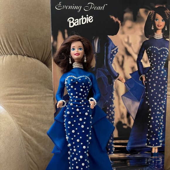 NEW AUTH EVENING PEARL PRESIDENTIAL PORCELAIN LTD BARBIE DOLL #12825 - Picture 2 of 16